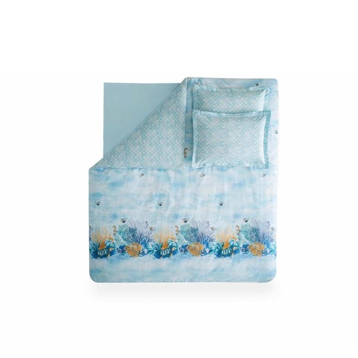 Комплект постельного белья Single Size (160x220 см) YATAS BEDDING "AQUAMARINE" EH60722 EH60722